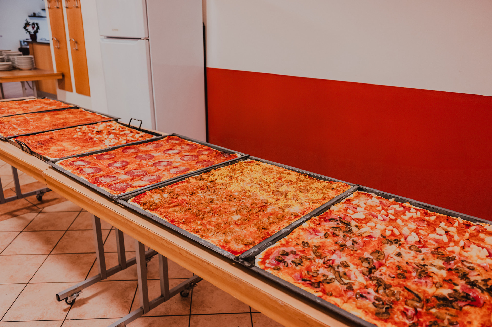 Hausgemachte Pizza im Sonnenhof