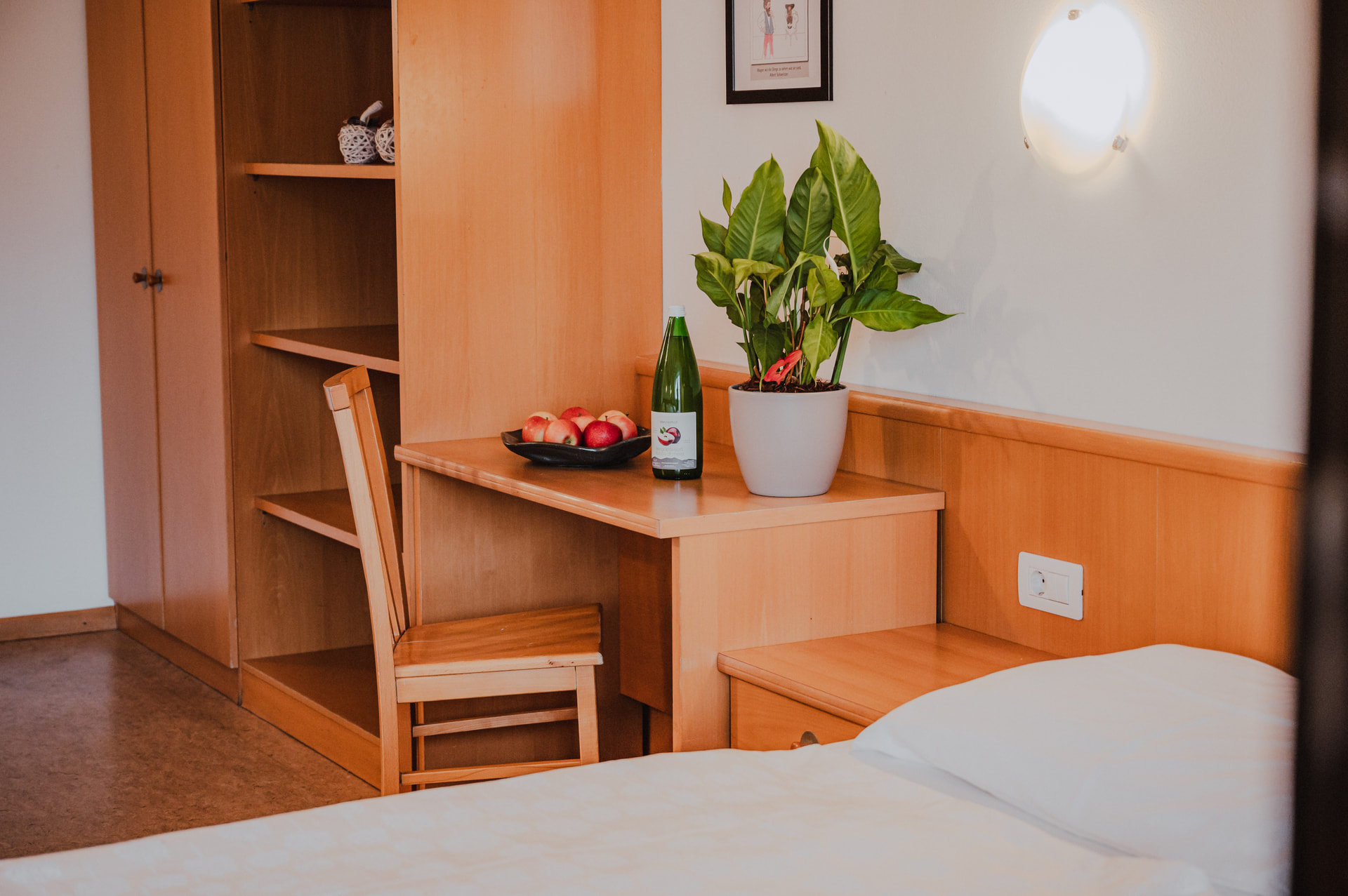 Zimmer mit Holzdecke im Sonnenhof